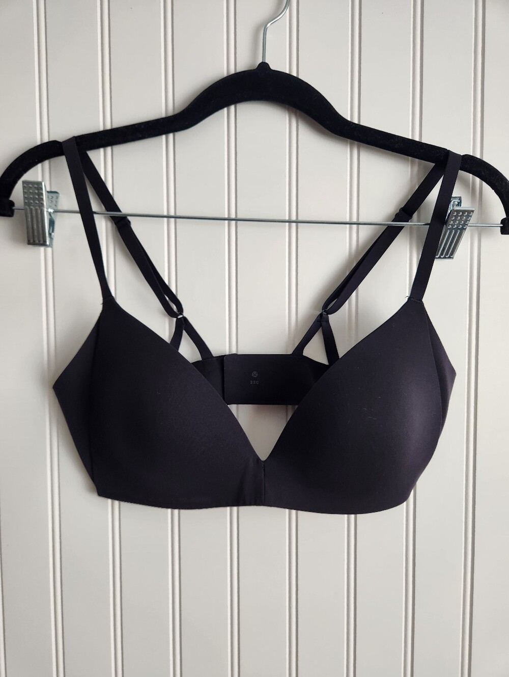 LULULEMON Black Essential Everyday Light Padding Seamless Bra 32C